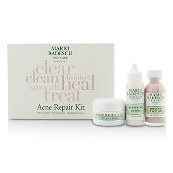 Kit Reparador de Acné: Loción Secante 29ml + Crema Secante 14g + Loción Amortiguadora 29ml