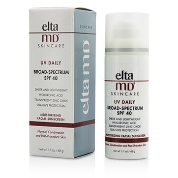 UV Daily Moisturizing Facial Sunscreen SPF 40 - For Normal, Combination & Post-Procedure Skin