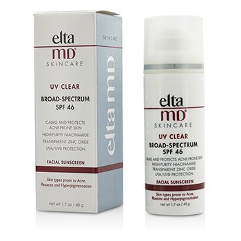 EltaMD UV Clear Facial Sunscreen - For Skin Types Prone To Acne, Rosacea & Hyperpigmentation