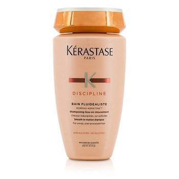 Kerastase Discipline Bain Fluidealiste Smooth-In-Motion Sulfate Free Shampoo - For Unruly, Over-Processed Hair (New Packaging)