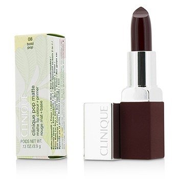 Clinique Pop Matte Color de Labios + Primer - # 08 Bold Pop