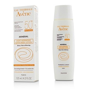 Loción Mineral Ligera Protectora Solar Hidratante SPF 50 Para Rostro & Cuerpo - Para Piel Sensible