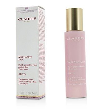 Clarins Multi-Active Day Targets Fine Lines Antioxidant Day Lotion - For All Skin Types