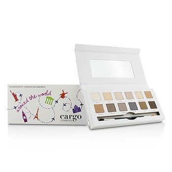 Cargo Around the World Eye Shadow Palette (12x Eye Shadow, 1x Shadow Brush)