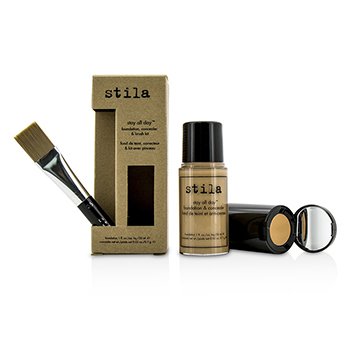Kit Stay All Day Base, Corrector & Brocha - # 5 Hue (Caja Ligeramente Dañada)