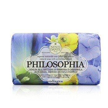 Philosophia Jabón Natural - Colágeno - Azalea azul, néctar de ambrosía y carambola con colágeno vegetal y ginseng