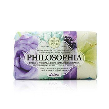 Nesti Dante Philosophia Jabón Natural - Detox - Winter Daphne, White Lotus & Echinacea With Azulene & Oligoelements