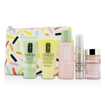 Set de Viaje: Jabón Facial Sónico + Loción Aclarante 3 + DDMG + Suero Inteligente + Moisture Surge Intense +