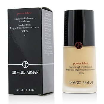 Giorgio Armani Power Fabric Base de Cobertura Alta de Larga Duración SPF 25 - # 3 (Fair, Rosy)