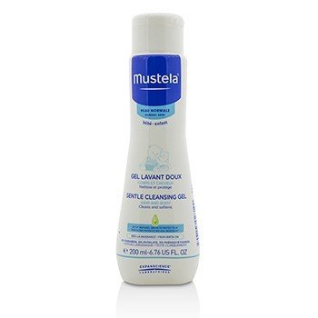  Mustela Gel limpiador nutritivo para bebés – Gel de baño y  cabello para piel seca – con aguacate natural, crema fría y cera de abejas,  10.14 onzas líquidas : Bebés