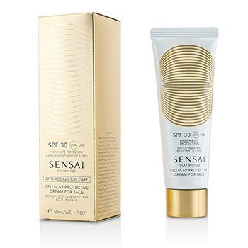 Crema protectora celular Sensai Silky Bronze para rostro SPF30