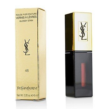 Rouge Pur Couture Vernis a Levres Color de Labios Brillante - # 46 Rouge Fusain