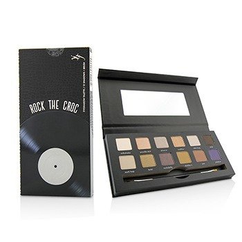 Paleta de sombras de ojos Rock The Croc (12 sombras de ojos, 1x pincel de sombra de ojos de doble punta)