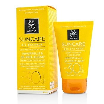 Crema facial de textura ligera SPF 30 de Suncare Oil Balance