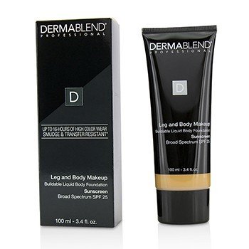 Maquillaje Corporal Líquido Edificable de Piernas y Cuerpo Protector Espectro Amplio SPF 25 - #Medium Natural 40N