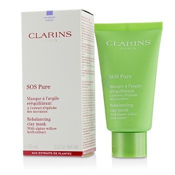 Clarins SOS Mascarilla de Arcilla Rebalanceadora Pura - Piel Mixta a Grasa