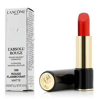 L 'Absolu Rouge Color de Labios Moldeador Hidratante - # 198 Rouge Flamboyant (Mate)