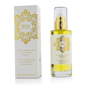 Aceite seco perfecto de brillo dorado rosa marroquí