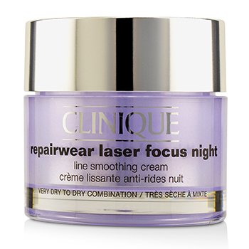 Clinique Repairwear Laser Focus Crema Suavizante de Líneas de Noche - Piel Muy Seca a Seca Mixta