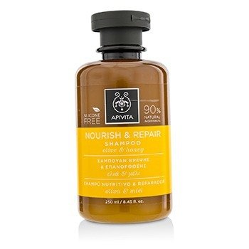 Champú nutritivo y reparador con oliva y miel (para cabello seco y dañado)