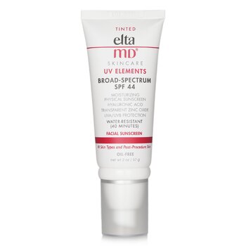 UV Elements Moisturizing Physical Protector Facial con Tinte SPF 44 - Para Todos los Tipos de Piel & Post Procedimiento