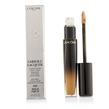 L'Absolu Lacquer Buildable Brillo & Color Color de labios de larga duración - # 500 Gold For It