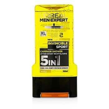 Men Expert Gel de Ducha - Invincible Sport (Para Cuerpo, Rostro & Cabello)