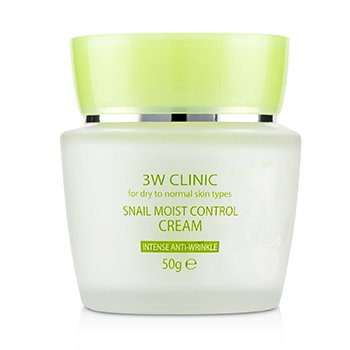 3W Clinic Snail Crema Control de Humedad (Anti-Arrugas Intensivo) - Para Tipos de Piel Seca a Normal