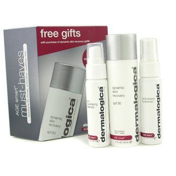 Set Viaje Age Smart : Recuperador Dinámico Piel + Desmaquillador Resurgidor + Antioxidante Hidratante
