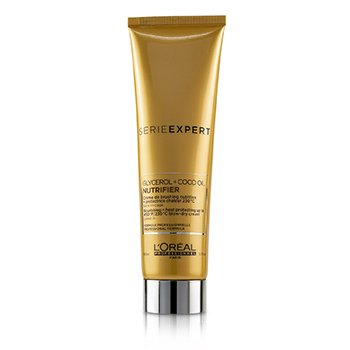 Professionnel Serie Expert - Nutrifier Glycerol + Coco Oil Crema de Secado a Calor Nutritiva + Protectora de Calor