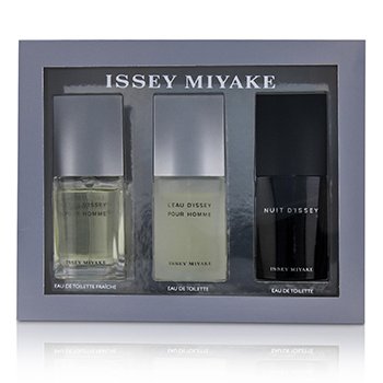 Issey Miyake Travel Trio : L'Eau D'Issey Edt Spray 15ml + L'Eau D'Issey Edt Fraiche Spray 15ml+ Nuit D'Issey Edt Spray 15ml