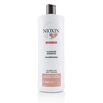 Nioxin Derma Purifying System 3 Champú Limpiador (Cabello Tinturado, Adelgazamiento Ligero, Seguro para el Color)