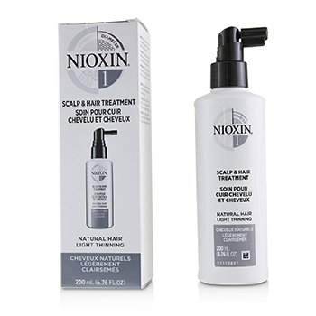 Nioxin Tratamiento para el cuero cabelludo y el cabello Diameter System 1 (cabello natural, adelgazamiento leve) (embalaje aleatorio)