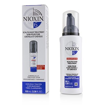 Nioxin Diameter System 6 Tratamiento de Cuero Cabelludo & Cabello (Cabello Tratado Químicamente, Con Adelgazamiento Avanzado, Seguro Para el Color)