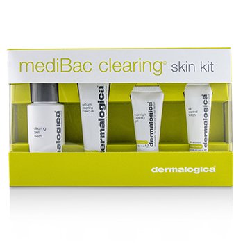 Kit MediBac Clearing Skin: Jabón de Piel Aclarante + Mascarilla Aclarante de Sebo + Gel Aclarante Para la Noche + Loción Control de Aceite