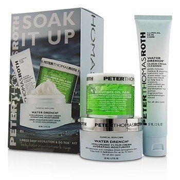 Peter Thomas Roth Kit Soak It Up: Water Drench Cloud Crema Hidratante 50ml + Water Drench Cloud Crema Limpiadora 57ml + Cucumber Gel Mascarilla 50ml