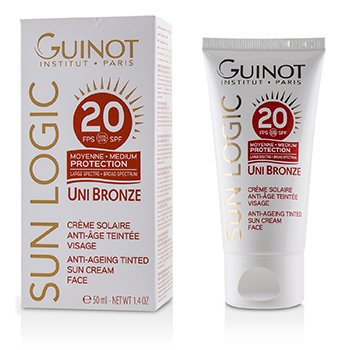 Sun Logic Uni Bronze Crema Solar Anti-Envejecimiento Para Rostro SPF 20