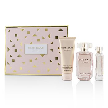 Le Parfum Rose Couture Coffret: Eau De Toilette Spray 90ml/3oz + Floral Loción Corporal 75ml/2.5oz + Eau De Toilette Spray 10ml/0.33oz