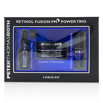 Kit Retinol Fusion PM Power Trio: Almohadillas Resurgidoras Para la Noche 20 Almohadillas + Suero de Noche 12ml/0.4oz + Crema de Ojos 7ml/0.24oz