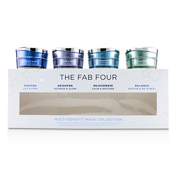 The Fab Four Multi-Benefit Colección de Mascarillas: Mascarilla Milagro + Mascarilla Resplandor + Mascarilla Rejuvenecedora + Mascarilla Balanceadora