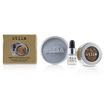 Stila Magnificent Metals Foil Finish Sombra de Ojos Con Mini Primer de Ojos Líquido Duradero - Comex Copper