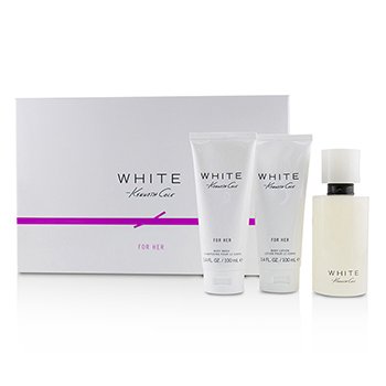 White Coffret: Eau De Parfum Spray 100ml/3.4oz + Loción Corporal 100ml/3.4oz + Gel de Baño & Ducha 100ml/3.4oz