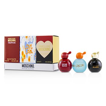 Moschino Cheap Chic Coffret Classic Eau De Toilette I Love Love Eau De Toilette Chic Petals Eau De Toilette 3x4.9ml 0.16oz
