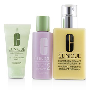 Sistema de Cuidado de Piel de 3 Pasos (Tipo de Piel 2): DDML+ 200ml + Loción Aclarante 2 60ml + Jabón Facial Líquido Suave 30ml