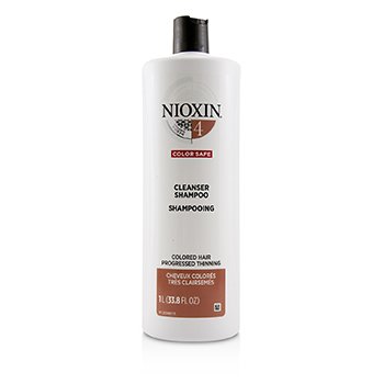 Nioxin Derma Purifying System 4 Champú Limpiador (Cabello Tinturado, Adelgazamiento Progresado, Seguro para el Color)