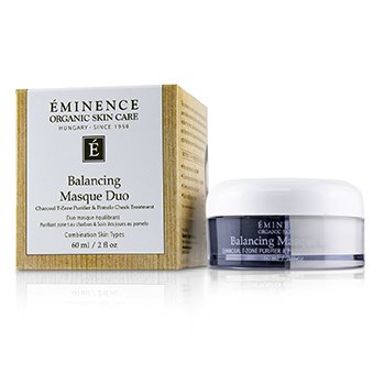 Eminence Mascarilla Balanceadora Dúo: Tratamiento de Mejillas de Pomelo & Purificante de la Zona T de Carbón - Para Piel Mixta Types