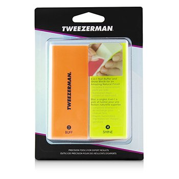 Tweezerman Neon Hot Bloque 4 En 1 Lima, Pule, Suaviza & Brilla