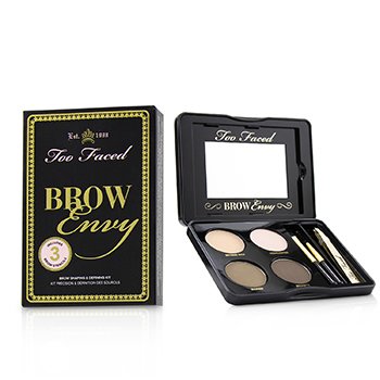 Kit Brow Envy Moldeador & Definidor: (1x Cera Establecedora, 1x Iluminante, 2x Polvos de Cejas, 1x Pinzas, 1x Brocha Angulada, 1x Cepillo)