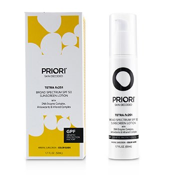 TETRA fx251 Loción Protectora Solar SPF 45 de Espectro Amplio - Guía de colores