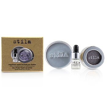 Magnificent Metals Foil Finish Sombra de Ojos Con Mini Stay All Day Primer de Ojos Líquido - Lavanda Metálica